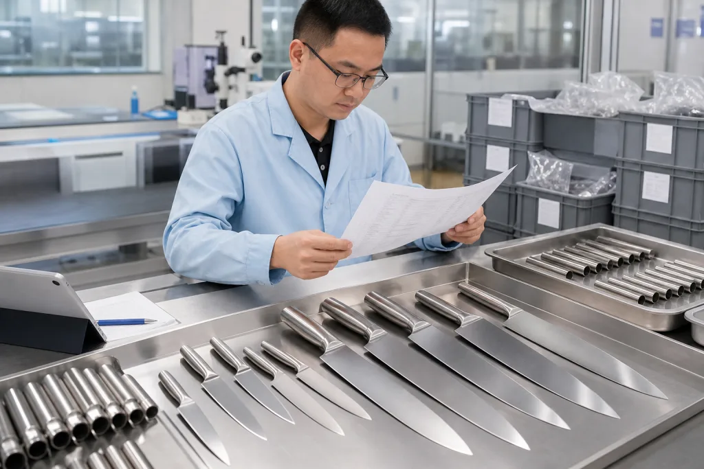 Knife Food Contact Compliance: LFGB, FDA and Material Declarations