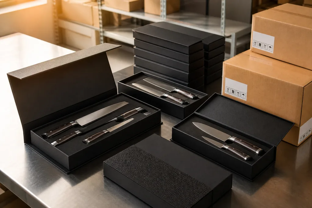 Knife Gift Box Packaging for Premium Sets: Materials, MOQ, and Impact