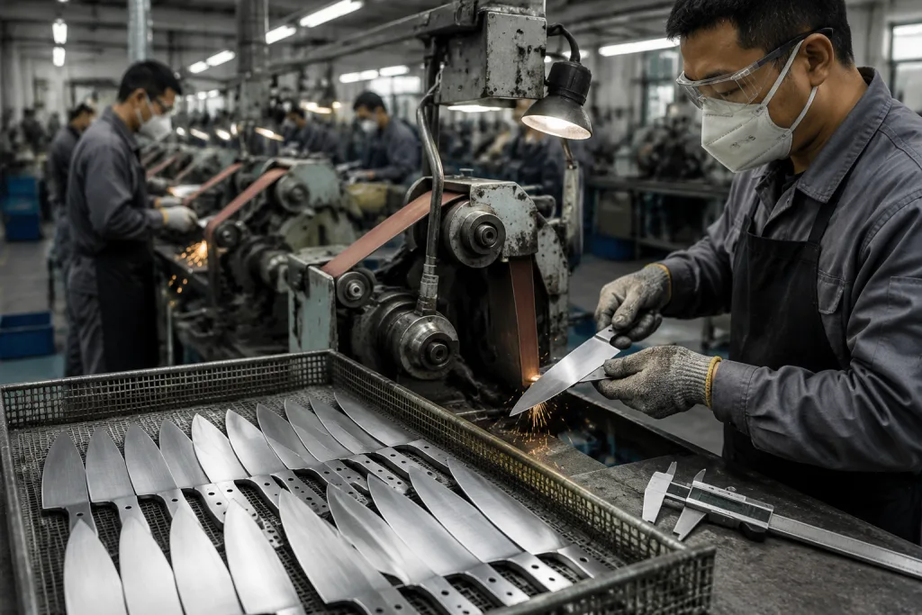 Knife Grinding Process MOQ and Price Guide for OEM Buyers