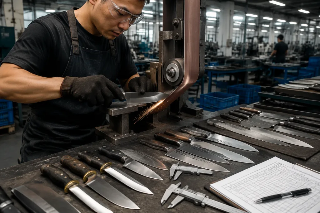 Knife Grinding Process Private Label Specification Guide