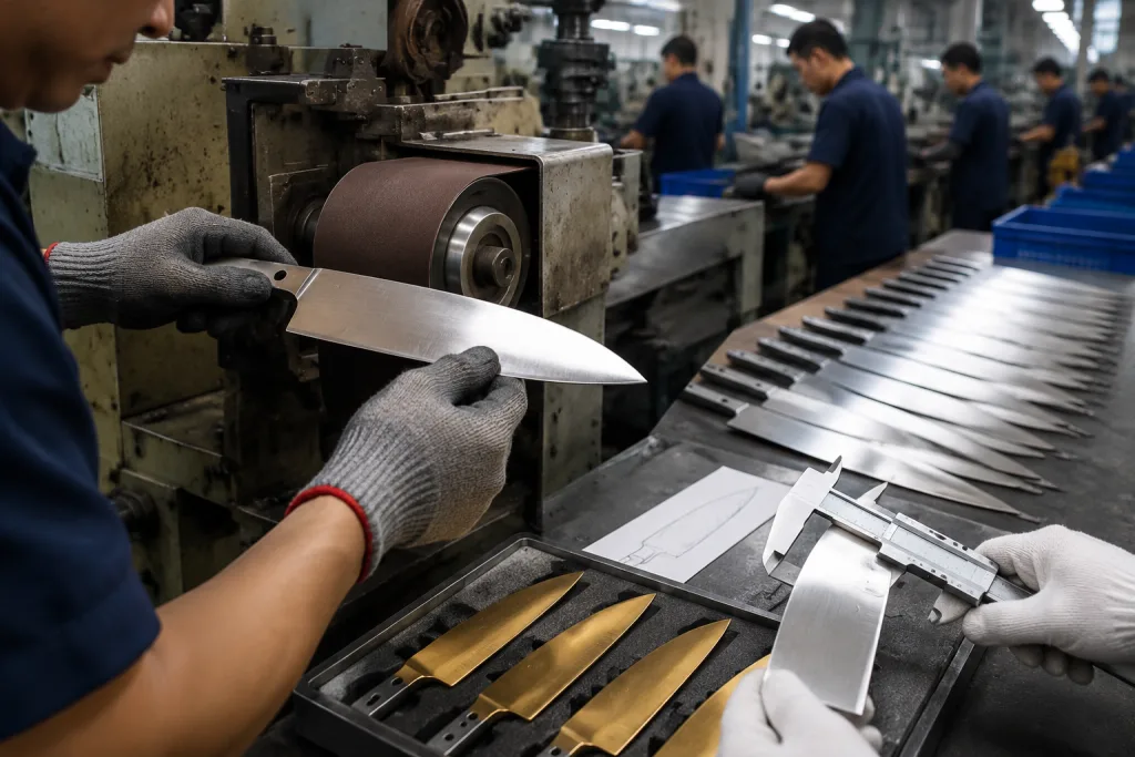 Knife Grinding Process Sample Approval Guide for OEM Buyers