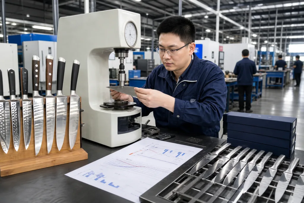 Knife Hardness Testing Rockwell: QC Rules Buyers Should Require