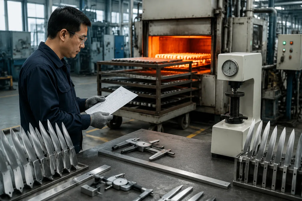 Knife Heat Treatment Private Label Specification for Buyers