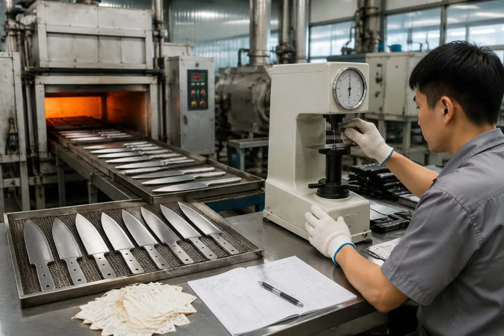 Knife heat treatment quality checklist for OEM buyers