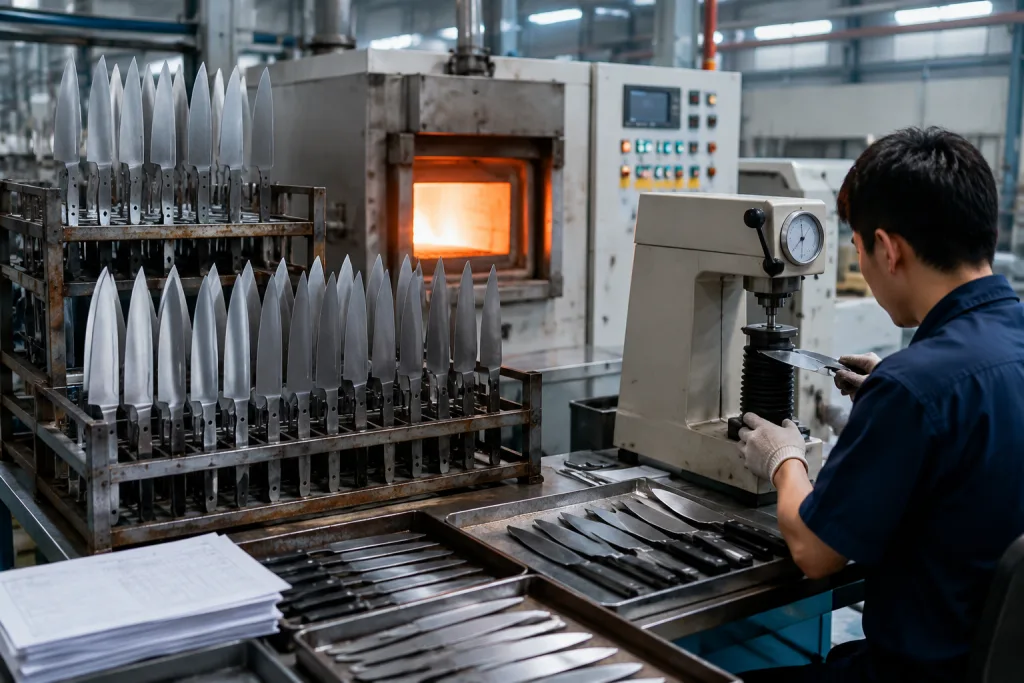 Knife heat treatment wholesale sourcing guide for OEM buyers