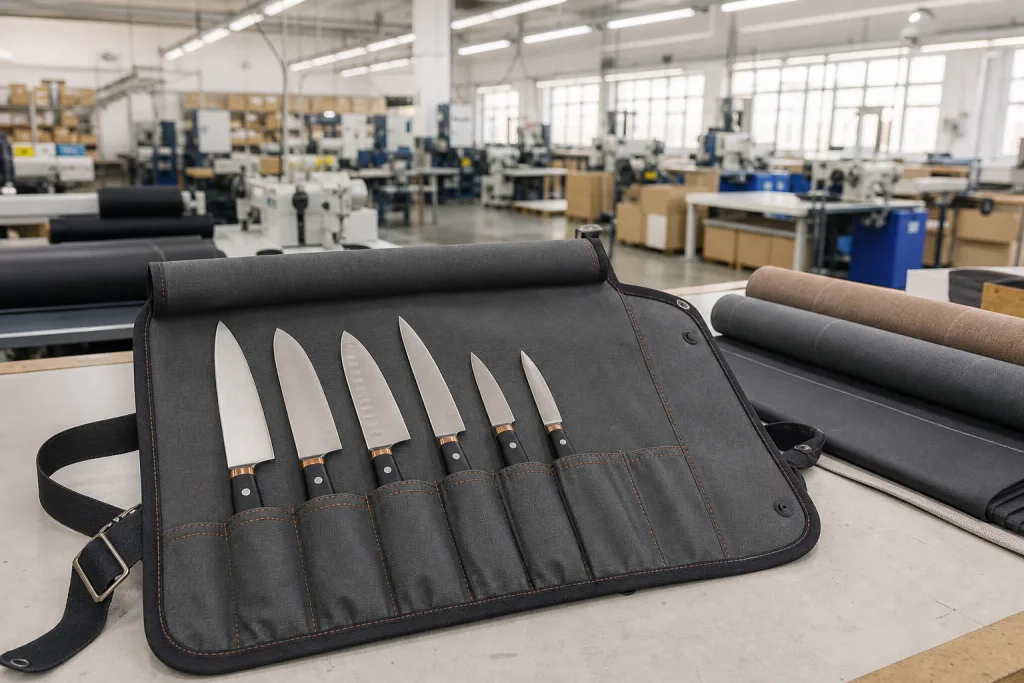 Knife roll bag sourcing: material, capacity and margin choices