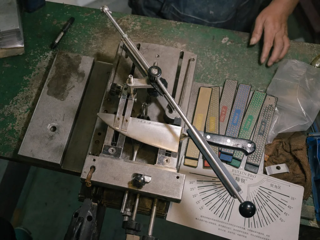 Knife Sharpening Angle Specs for Production Knives