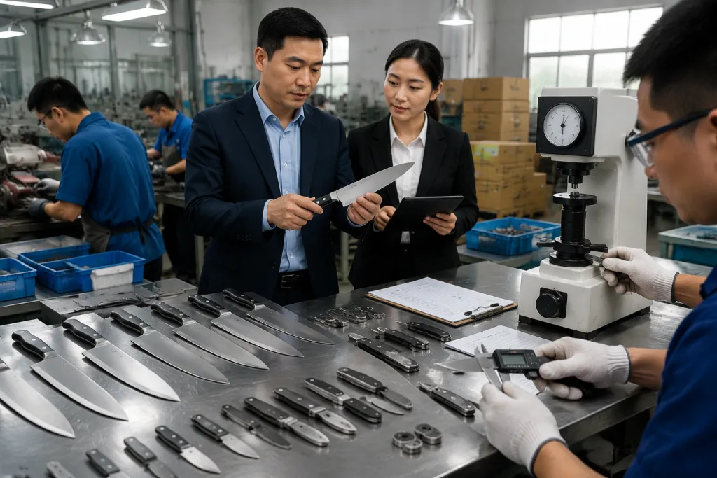 Knife Supplier Audit Spec Sheet for Factory Risk Checks