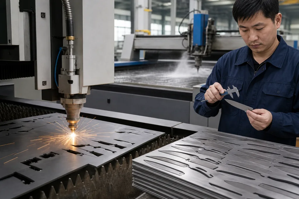 Laser vs Waterjet Blade Blanks: Tolerances, Cost, QC