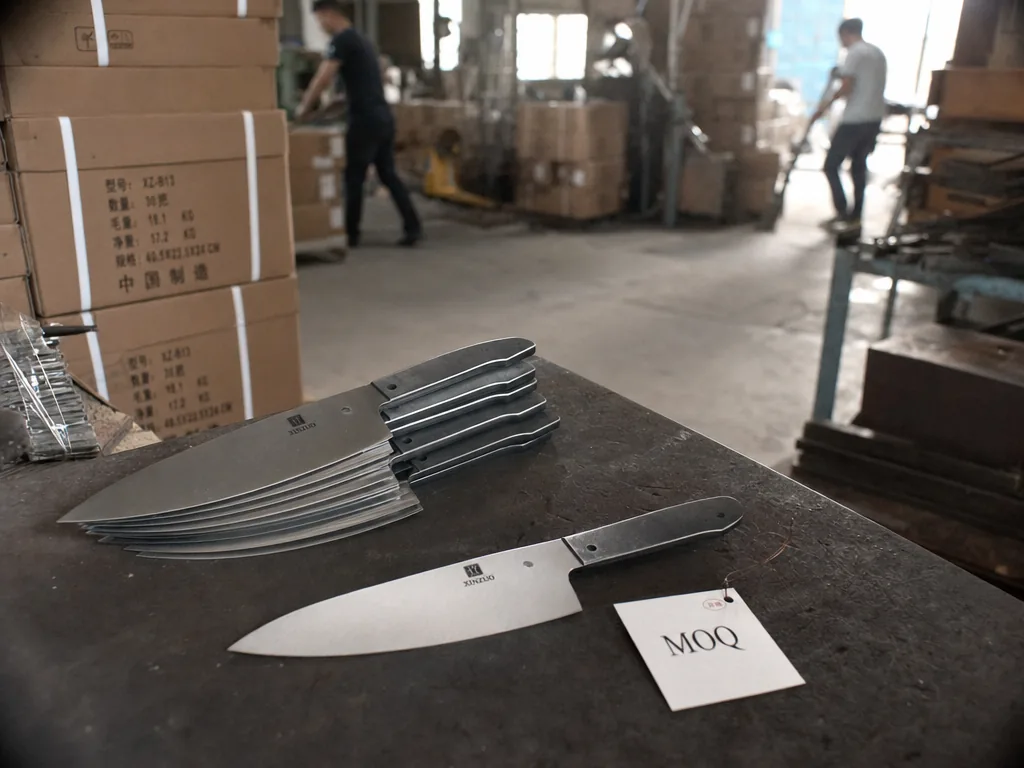Knife MOQ Custom Branded: Realistic Factory Minimums