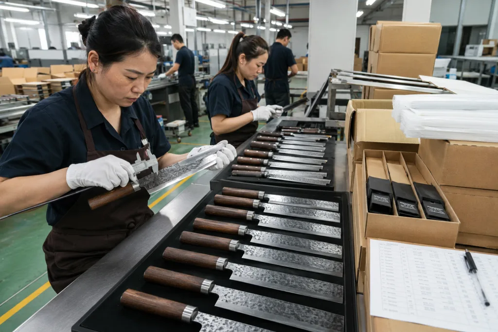 Nakiri knife quality checklist for OEM buyers and importers