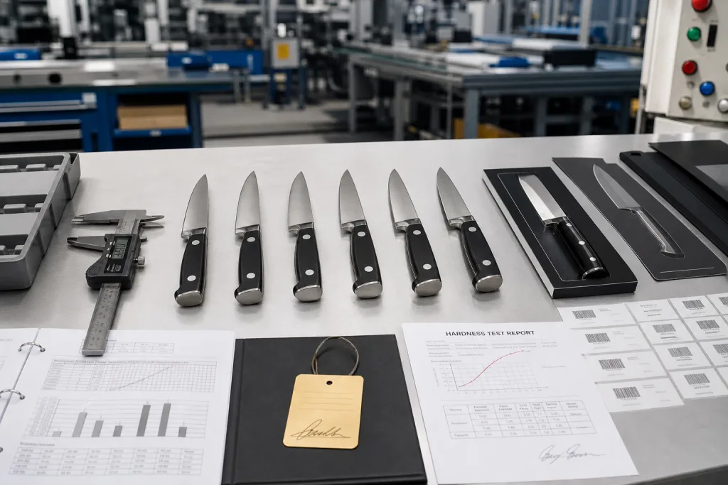 Paring Knife Sample Approval Checklist for Private Label Buyers