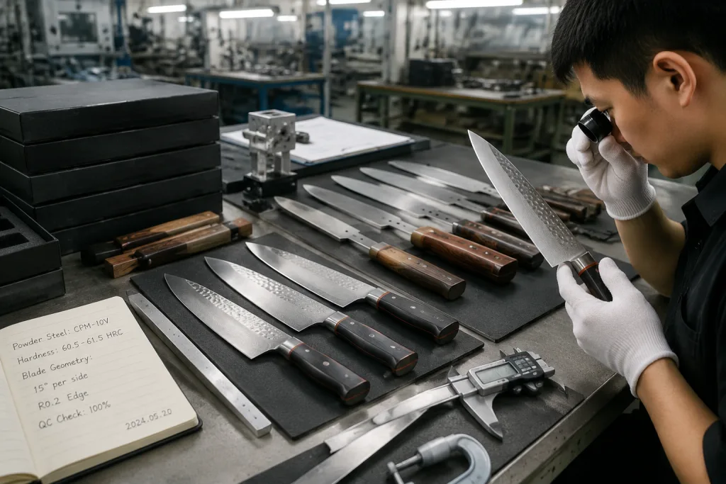 Powder Steel Chef Knife Sample Approval Guide for Importers