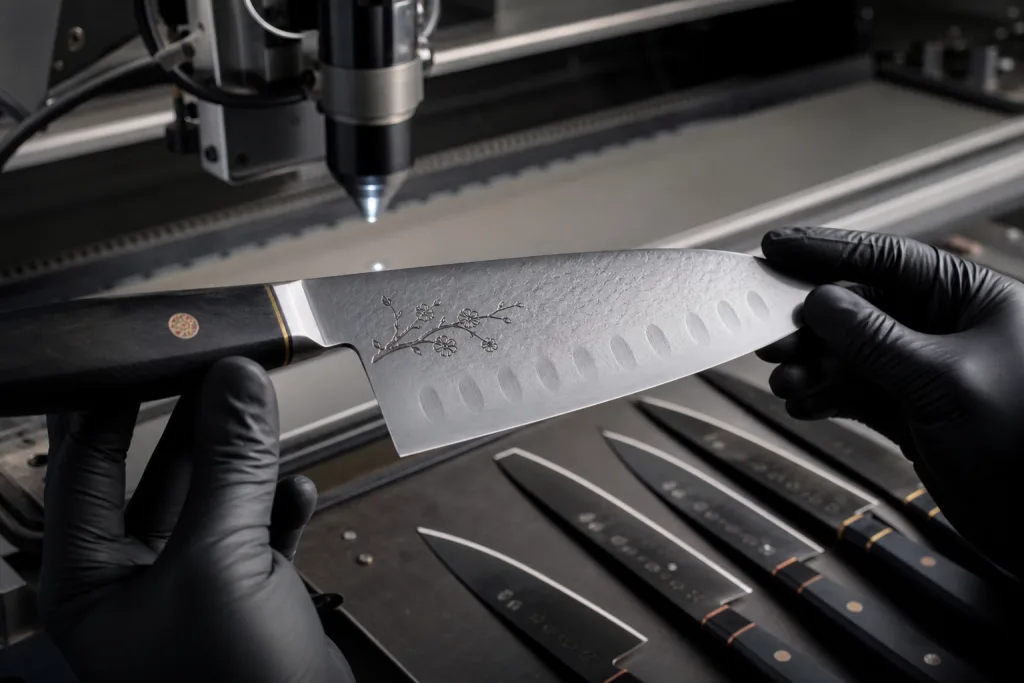 Santoku Knife Custom Logo Engraving Buyer Guide for Promo Orders