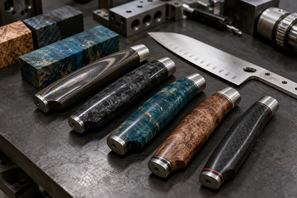 Santoku Knife Handle Material Options: Cost and Lead Time