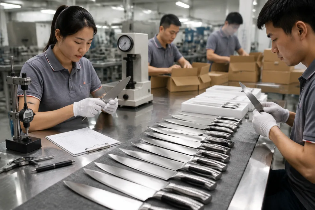 Stainless Handle Knife OEM Factory Specs, MOQ and QC Risks