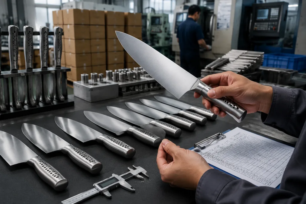 Stainless handle knife quality checklist for OEM buyers