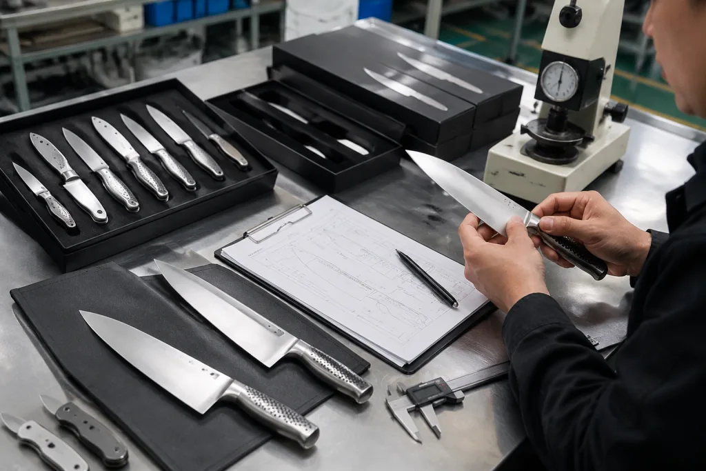 Stainless Handle Knife Sample Approval Guide for OEM Buyers