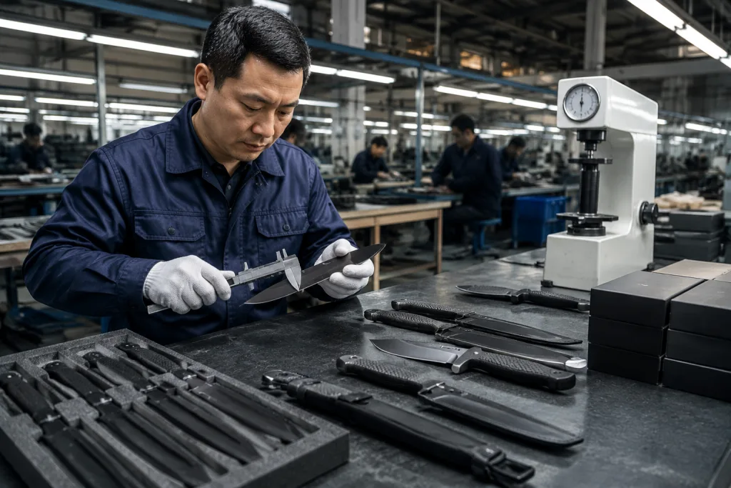 Survival Knife Quality Checklist for OEM Buyers and QC Teams