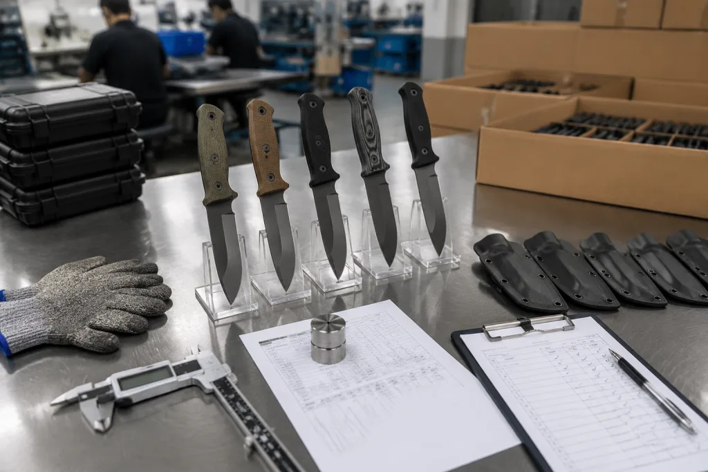Survival Knife Sample Approval Guide: MOQ, Cost and QC