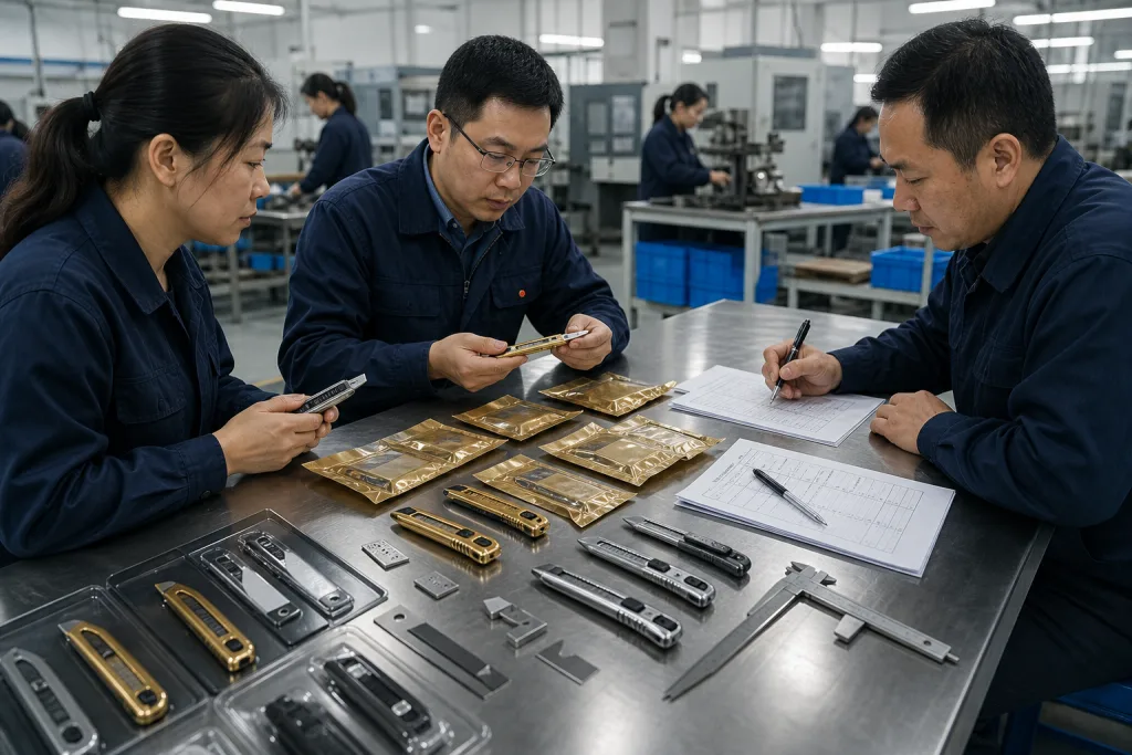 Utility Knife Sample Approval Checklist for Private Label