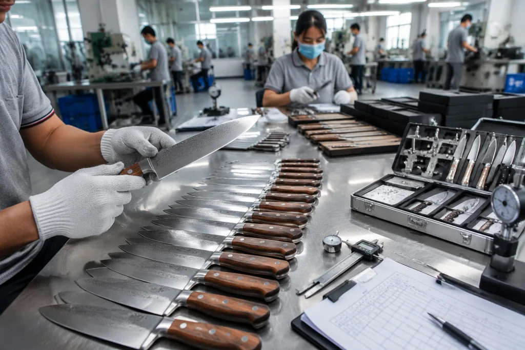 Wood Handle Chef Knife OEM Factory Specs, MOQ and QC Risks