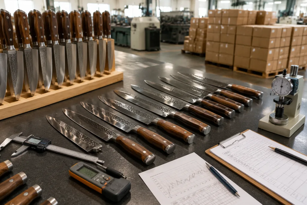 Wood Handle Chef Knife Quality Checklist for OEM Buyers