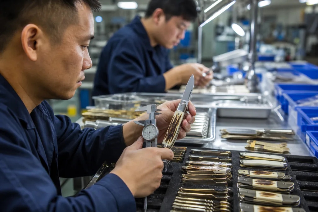 Incoming Material and In-Process QC for Pocket Knife Wholesale Orders